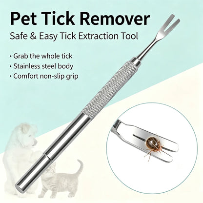 Tick ​​And Flea Tweezers Pets Accessories Removal Dog Remover Grooming Perro Removes Ticks People Pet Clips Supplies Pulls Clip